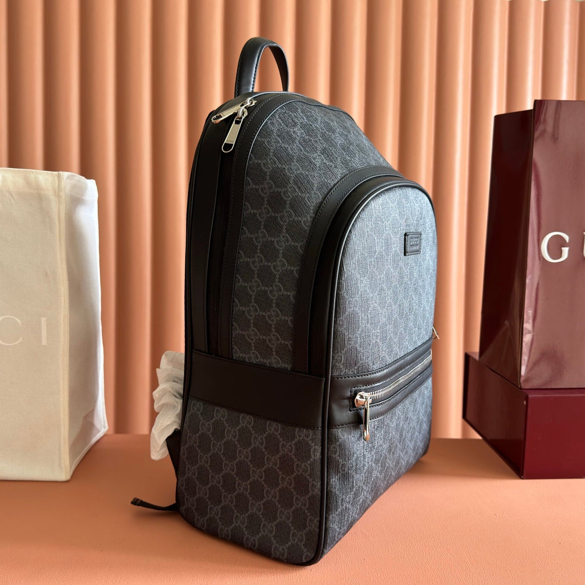 GG Porter Medium Backpack Black Canvas 292637